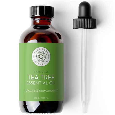 Tea Tree Essential Oil 4 Fl Oz Pure Body Naturals