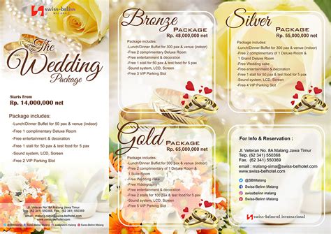 Get Brosur Paket Wedding PNG Contoh Brosur Terbaik