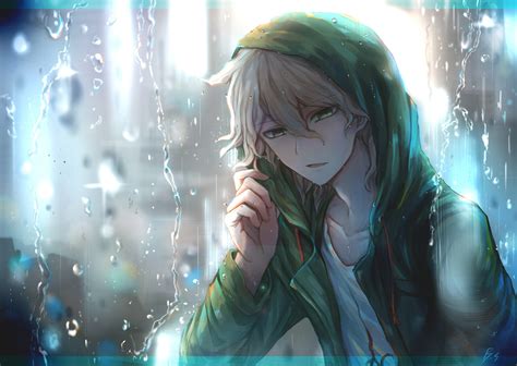 Aesthetic Rain Anime Boy