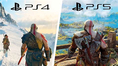 God Of War Ragnarok PS4 VS PS5 Graphics Comparison NV Game Zone