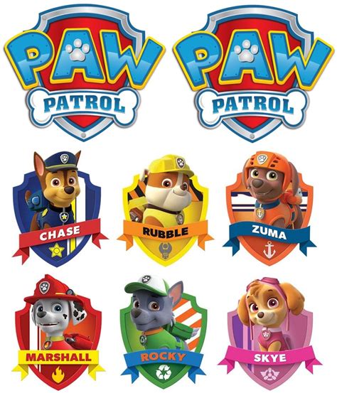 Buy Paw Patrol Group Chase Marshall Rocky Rubble Skye Zuma For