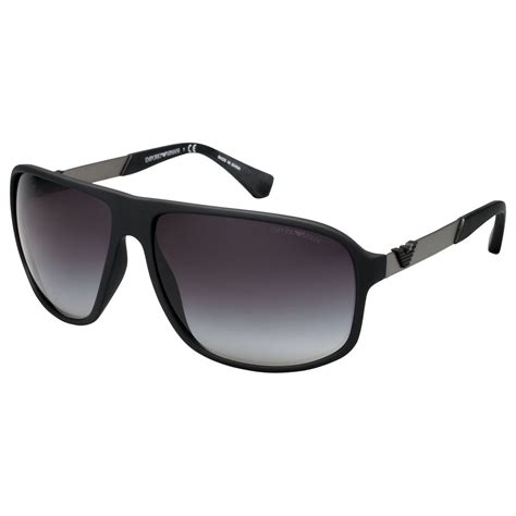 Emporio Armani Ea4029 Mens Square Sunglasses Black Black Sunglasses