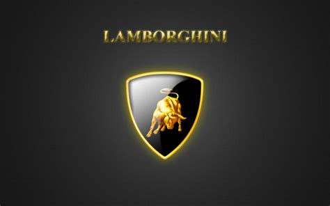 Glossy Lamborghini Logo Best Desktop Images Wallpaper Vector And