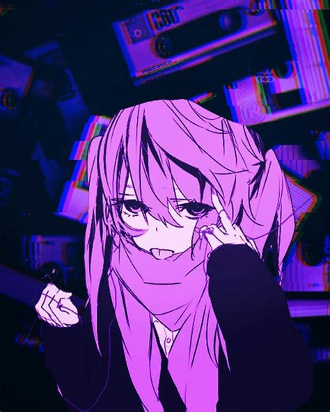 Save Follow Owo Ako Aesthetic Anime Purple Anime Purple