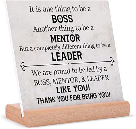 Amazon Com Boss Gifts For Men Women Plaque Signs With Wooden Stand