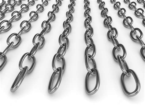 Premium Photo 3d Metal Chains Isolated