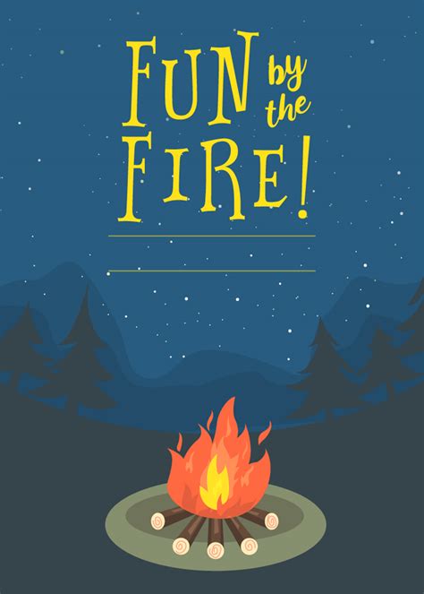 Bonfire Invitation Template Free Web You Can Find And Download The Most