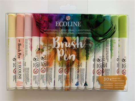 Talens Ecoline Brush Pen 30er Set Kokosweiss