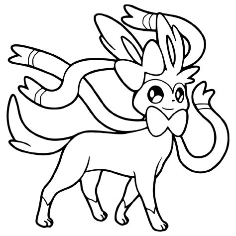 Pokemon Sylveon Coloring Pages Coloring Pages