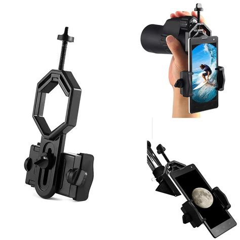 Universal Cell Phone Binocular Adjustable Adapter Mount Microscope