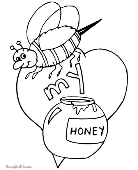 happy valentine day coloring pages