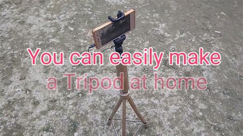 How To Make A Tripod Easily At Home Youtube