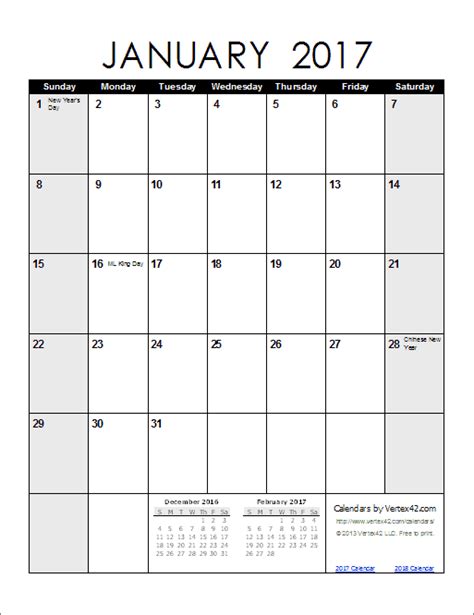 2017 Calendar Forms And Templates Fillable Printable Samples For Vrogue