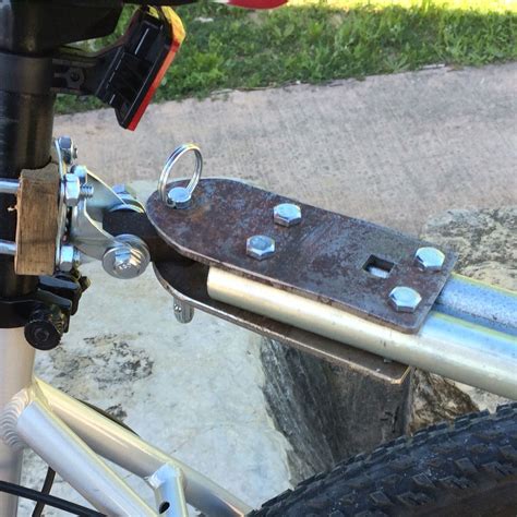 Diy Bike Trailer Hitch With Wheel Caster And U Bolts