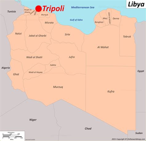 Tripoli World Map