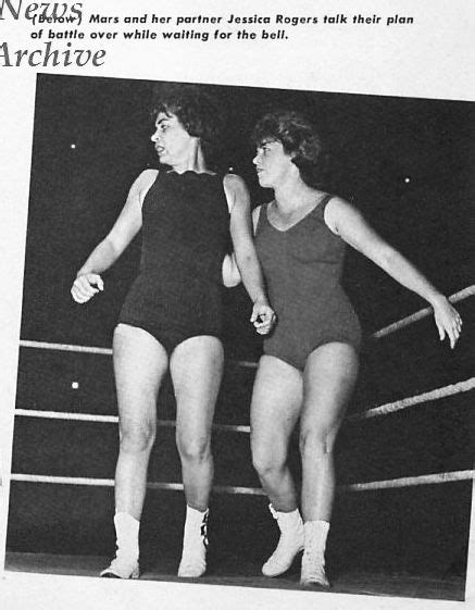1965 Tag Team Partners Mars Monroe And Jessica Rogers Wrestler Lady