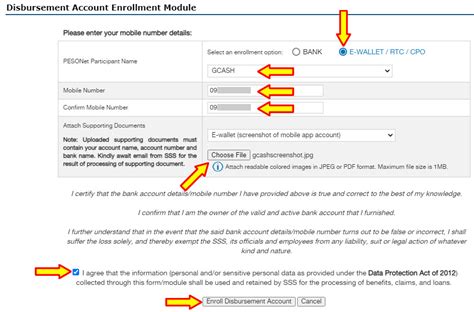 Sss Disbursement Account Enrollment Module Using Gcash How To Enroll