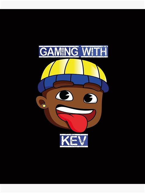 Gaming With Kev T For Adult And Kids Mounted Print By Zedartstore