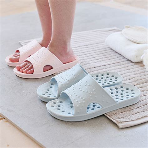 Xiniu Women Ladies Shower Sandals Quick Drying Bathroom Soft Sole House Slippers Chaussures