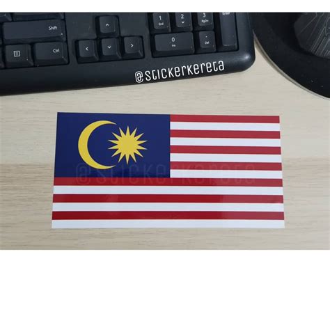 Bendera Malaysia Jalur Gemilang Sticker Kereta Car Sticker Shopee