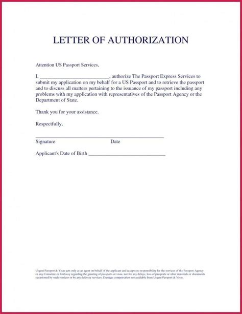 How to write a authorization letter to the bank? Sample Letter of Authorization to Represent Free Templates ...