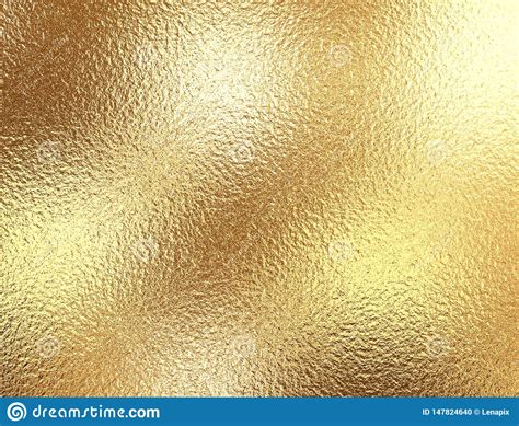 Gold Foil Background With Light Reflections Stock Illustration