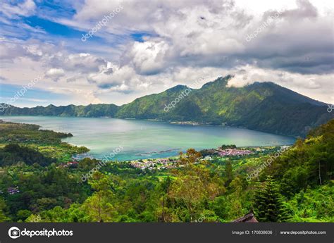 Danau Batur Gunung Batur Kintamani Bali Indonesia — Stock Photo