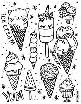 Ice Cream Coloring sketch template
