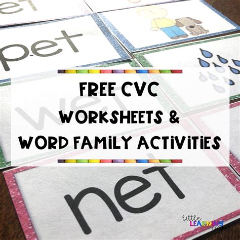 24 Cvc Worksheets For Kindergarten Pictures