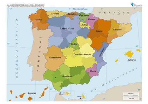 Mapa De Comunidades Autónomas Para Imprimir Crianza Mapa De España
