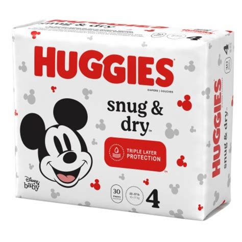 Huggies Snug And Dry Size 4 Baby Diapers 180 Count Bakers