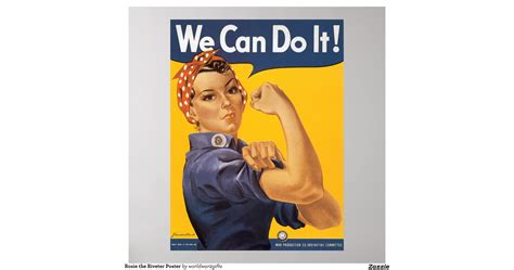 Rosie The Riveter Poster Zazzle