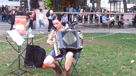 The Best Lady Accordion Player In Nyc Youtube