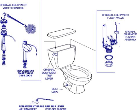 Replacing Toilet Tank Equipment Dismantle The Toilet