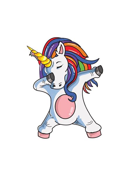 Premium Vector Dabbing Unicorn Girls Kids Women Rainbow Unicorns