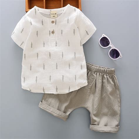 Summer Casual Kids Clothes Outfits Sports Suit For Boys Short Sleeve