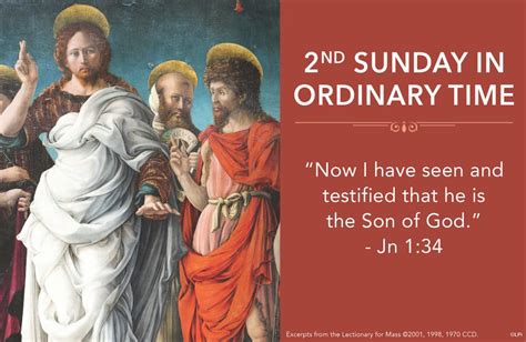 Second Sunday In Ordinary Time January The Parish Of Mary