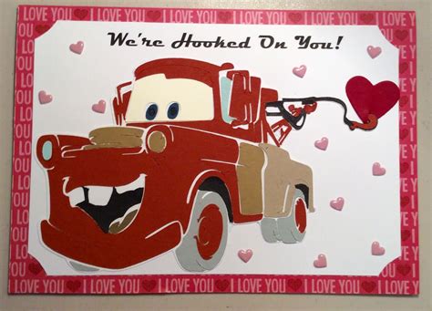 Disney Cars Valentine Card Using The Cricut Made By Melanie Ott