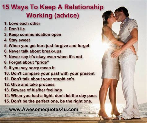 Mesmerizing Words 15 Ways To Keep A Relationship Working Advice