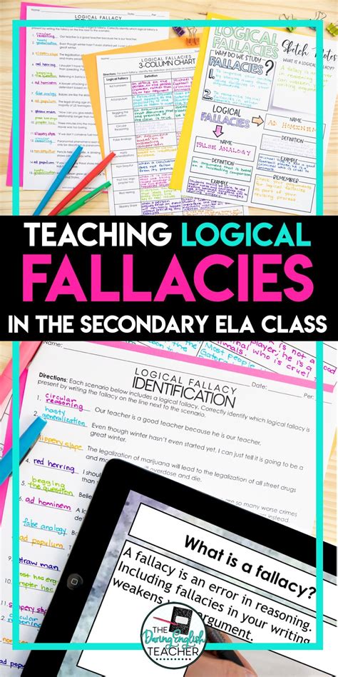 Logical Fallacies Teaching Unit Activities Quiz Sketch Notes