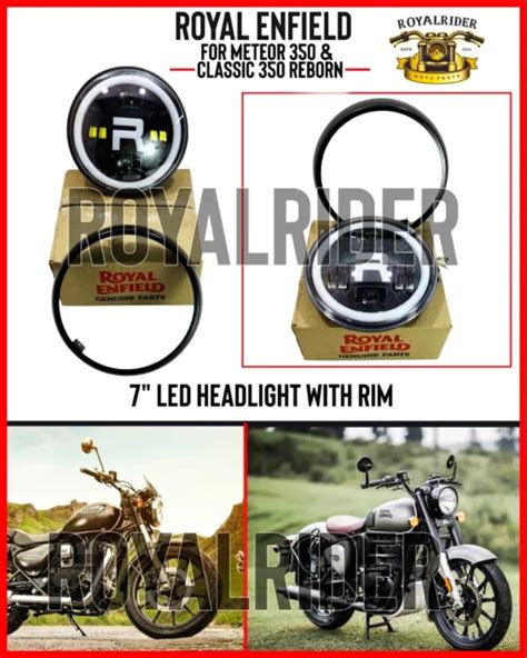 Royal Enfield Meteor 350 And Classic 350 Reborn 7 Led Headlight With