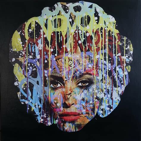 Pop Art Face 8 By Wojtek Babski 2021 Painting Acrylic Collage On