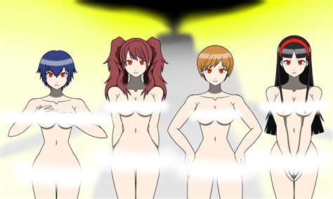 Rule 34 4girls Amagi Yukiko Atlus Breasts Female Kujikawa Rise Naked