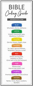 Click To Download The Bible Highlighting Color Coding Chart Bookmark