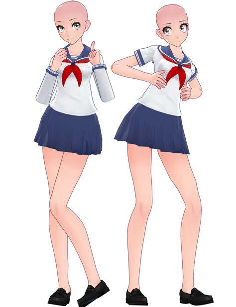 Yansim X Mmd Uniforms Long And Short Sleeves By X Depression X On