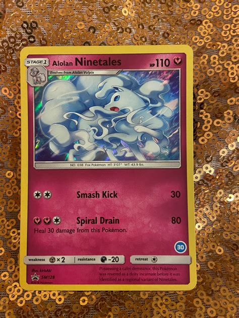 Mint Pokémon Card Alolan Ninetales Black Star Promo Etsy
