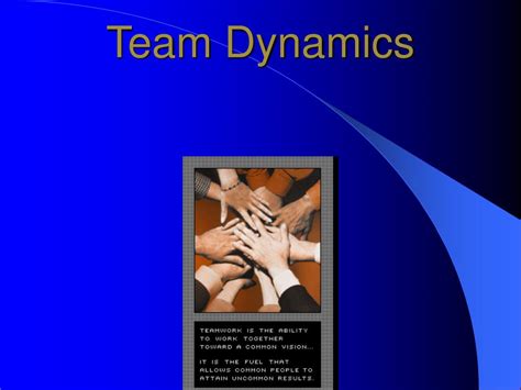 Ppt Team Dynamics Powerpoint Presentation Free Download Id4912642