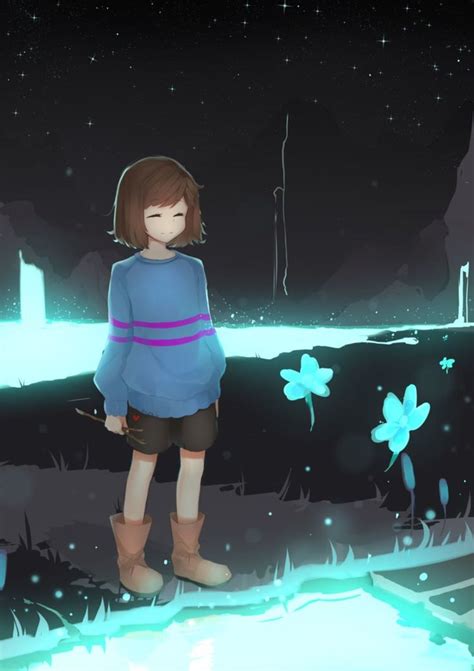 Waterfall By Sasoura Undertale Fanart Undertale Frisk From Undertale