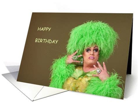 Happy Birthday Drag Queen From One Diva To Another Card Drag Queen