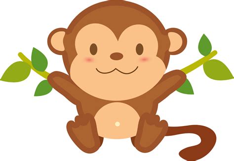 Monkey Transparent PNG | Baby, Cute, Cartoon Monkey Clean Background png image